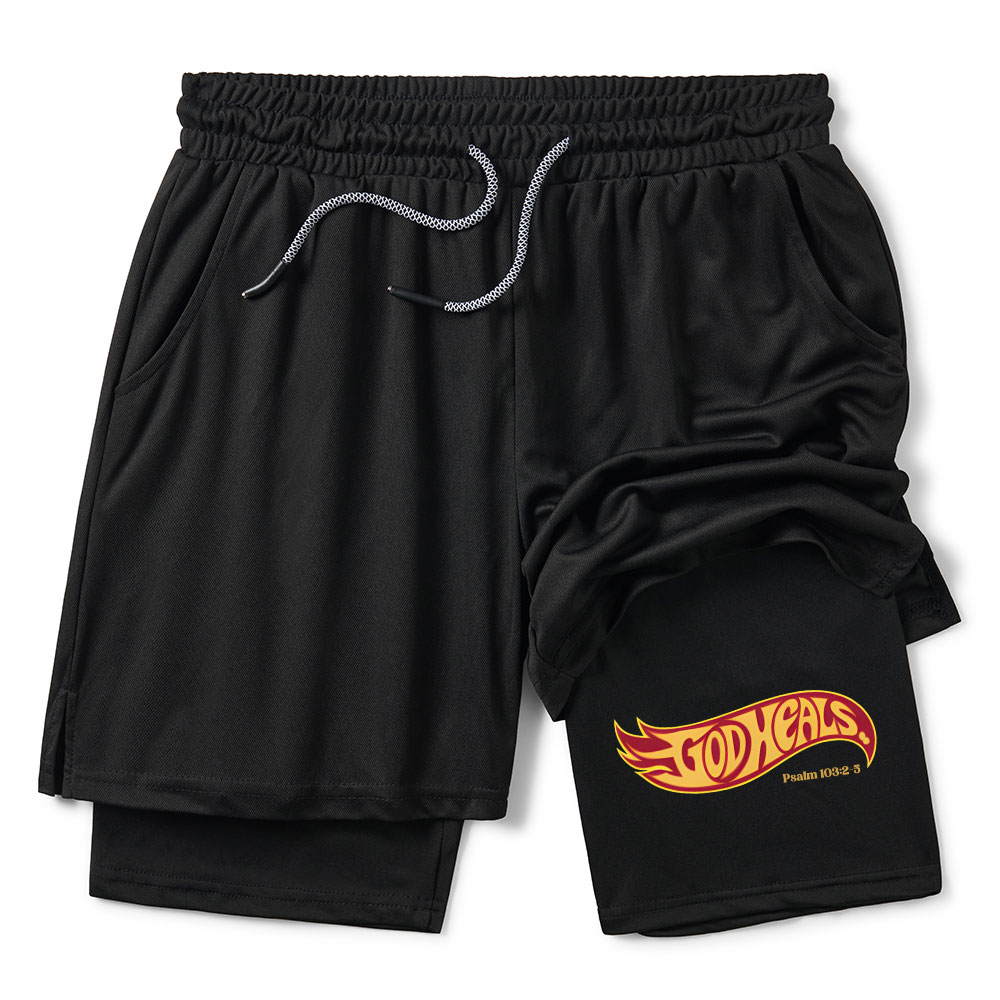 God Heals Christian Performance Shorts