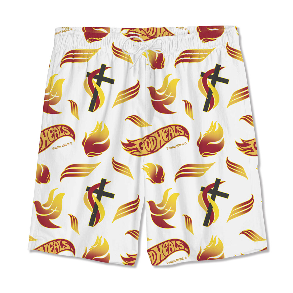 God Heals White Christian Hawaiian Shirt