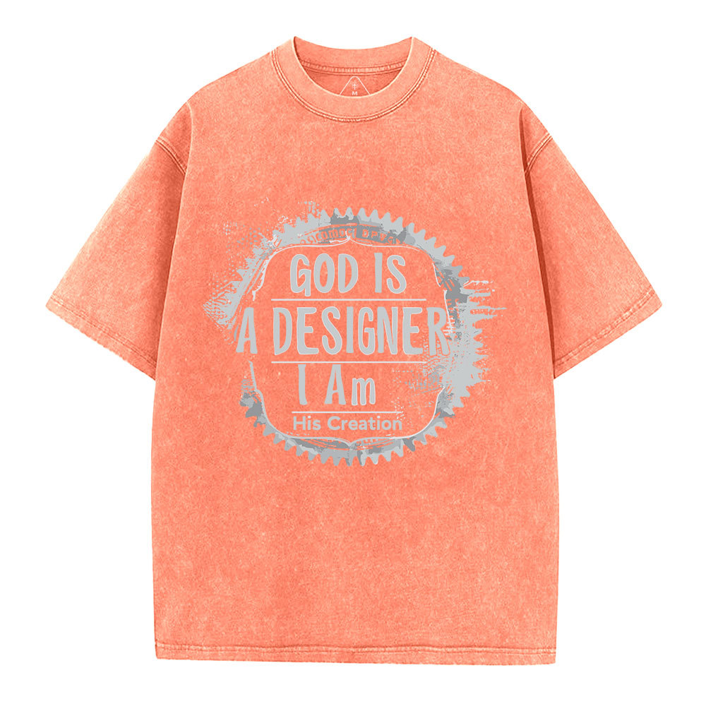 God Is A Designer Christian Washed T-Shirt