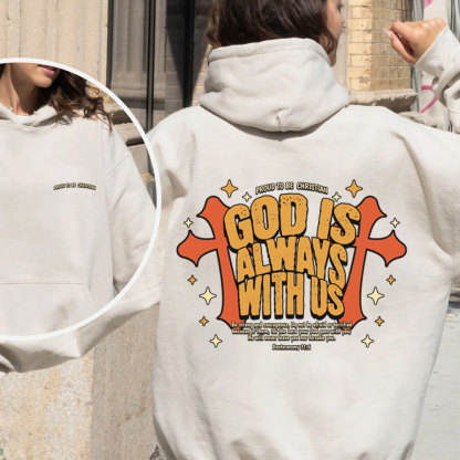 God Is Always With Us Christian Fleece Hoodie Set