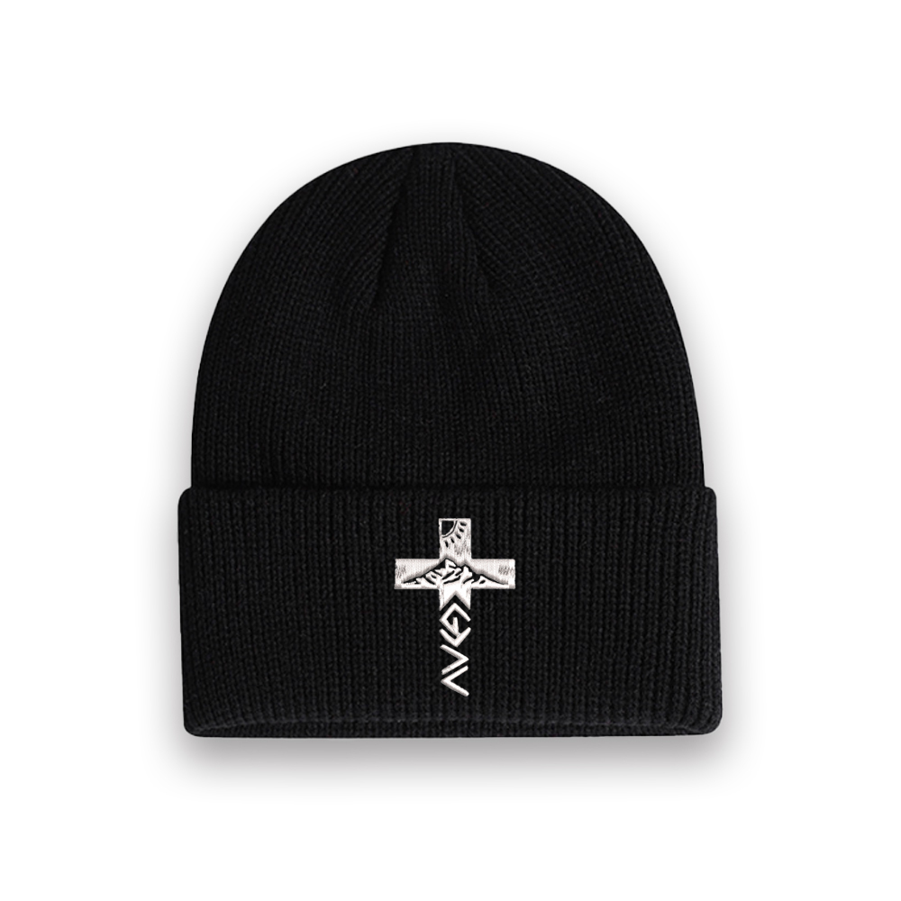 God Is Better Than Highs And Lows Christian Embroidered Knit Beanie
