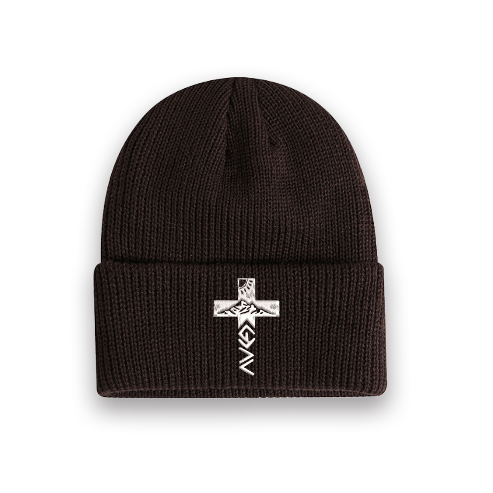 God Is Better Than Highs And Lows Christian Embroidered Knit Beanie