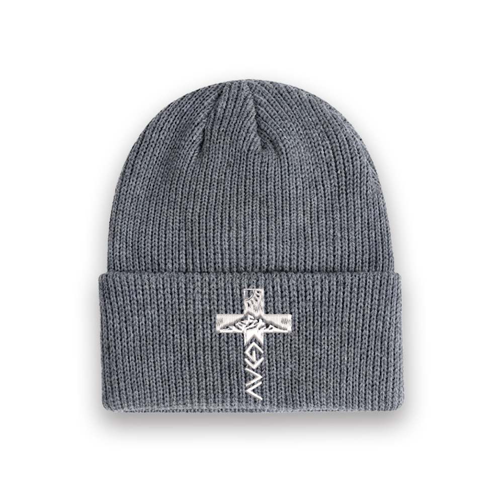 God Is Better Than Highs And Lows Christian Embroidered Knit Beanie