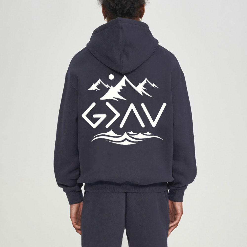 God Is Better Than Highs And Lows Christian Fleece Hoodie Set