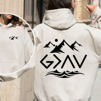 God Is Better Than Highs And Lows Christian Fleece Hoodie Set