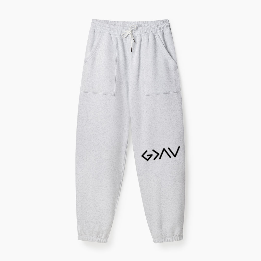 God Is Better Than The Highs And Lows Christian Fleece Sweatpants