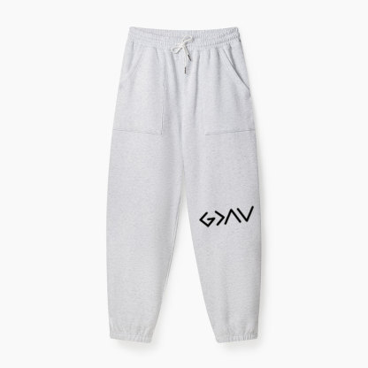 God Is Better Than The Highs And Lows Christian Fleece Sweatpants