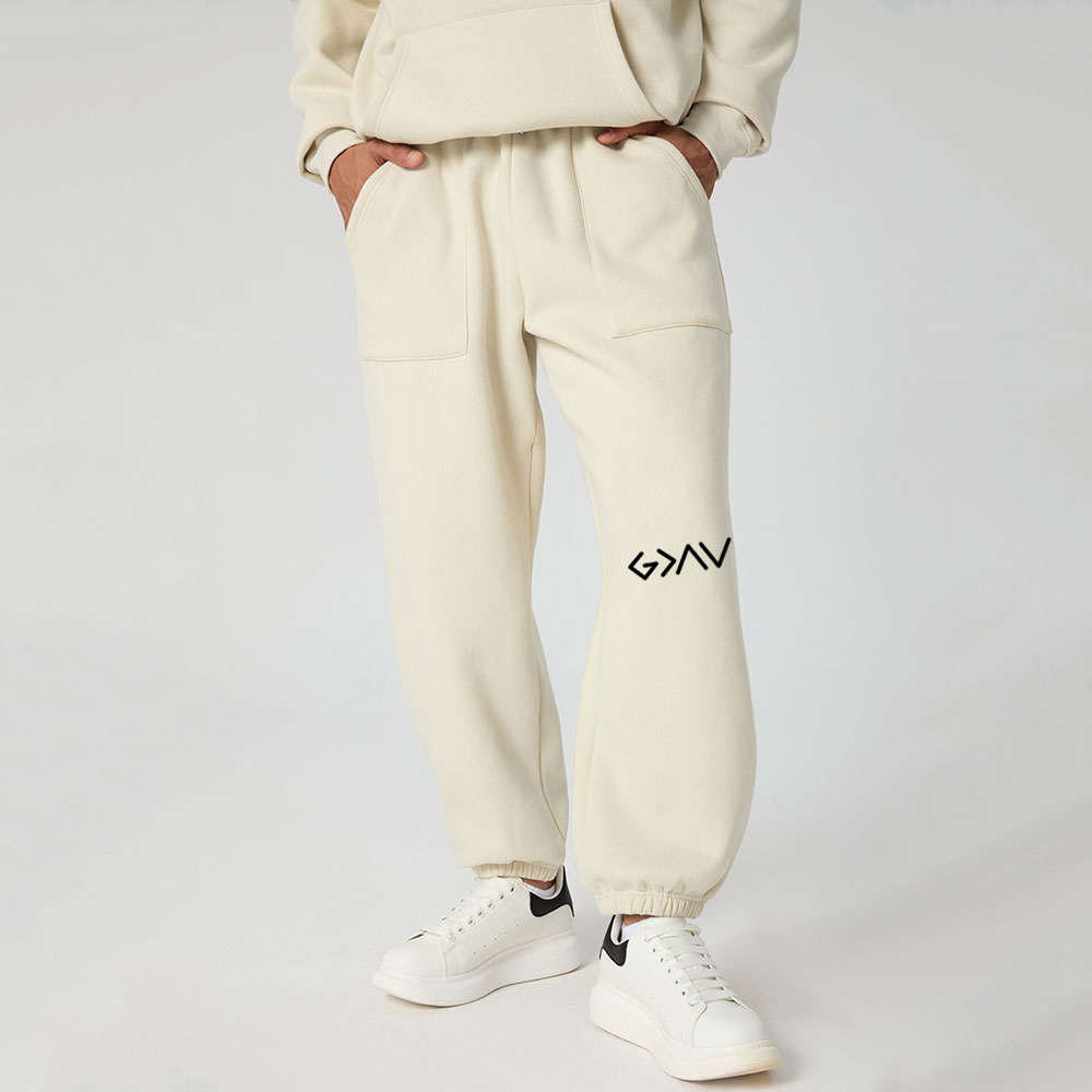 God Is Better Than The Highs And Lows Christian Fleece Sweatpants