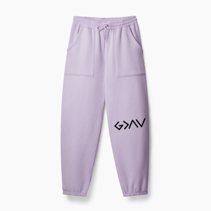 God Is Better Than The Highs And Lows Christian Fleece Sweatpants