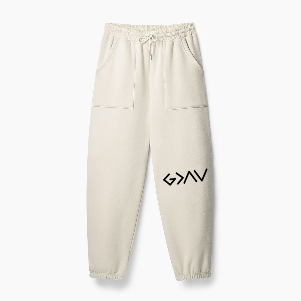 God Is Better Than The Highs And Lows Christian Fleece Sweatpants