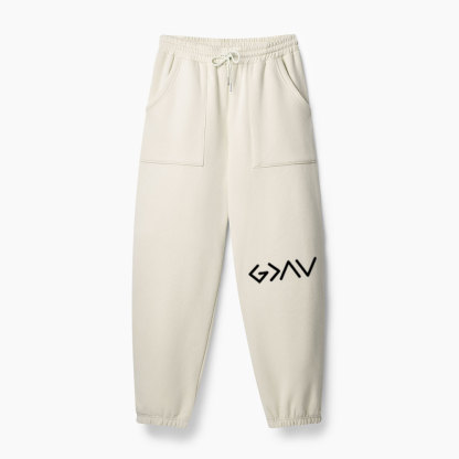 God Is Better Than The Highs And Lows Christian Fleece Sweatpants