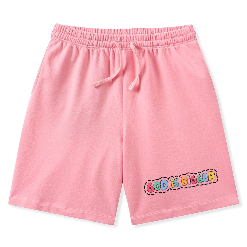 God Is Bigger Christian Washed Shorts