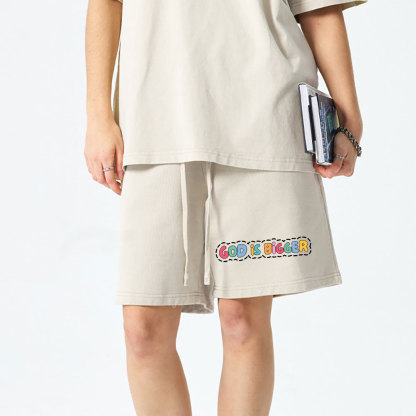 God Is Bigger Christian Washed Shorts