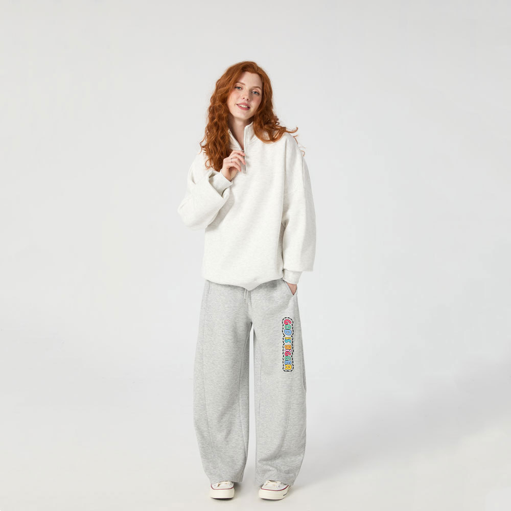 God Is Bigger than All Bad Things Christian Minimalist Knit Barrel Sweatpants