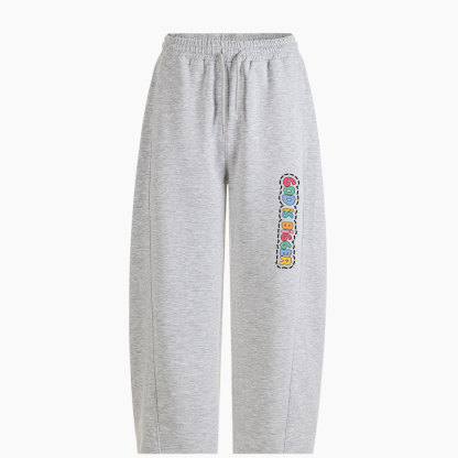 God Is Bigger than All Bad Things Christian Minimalist Knit Barrel Sweatpants