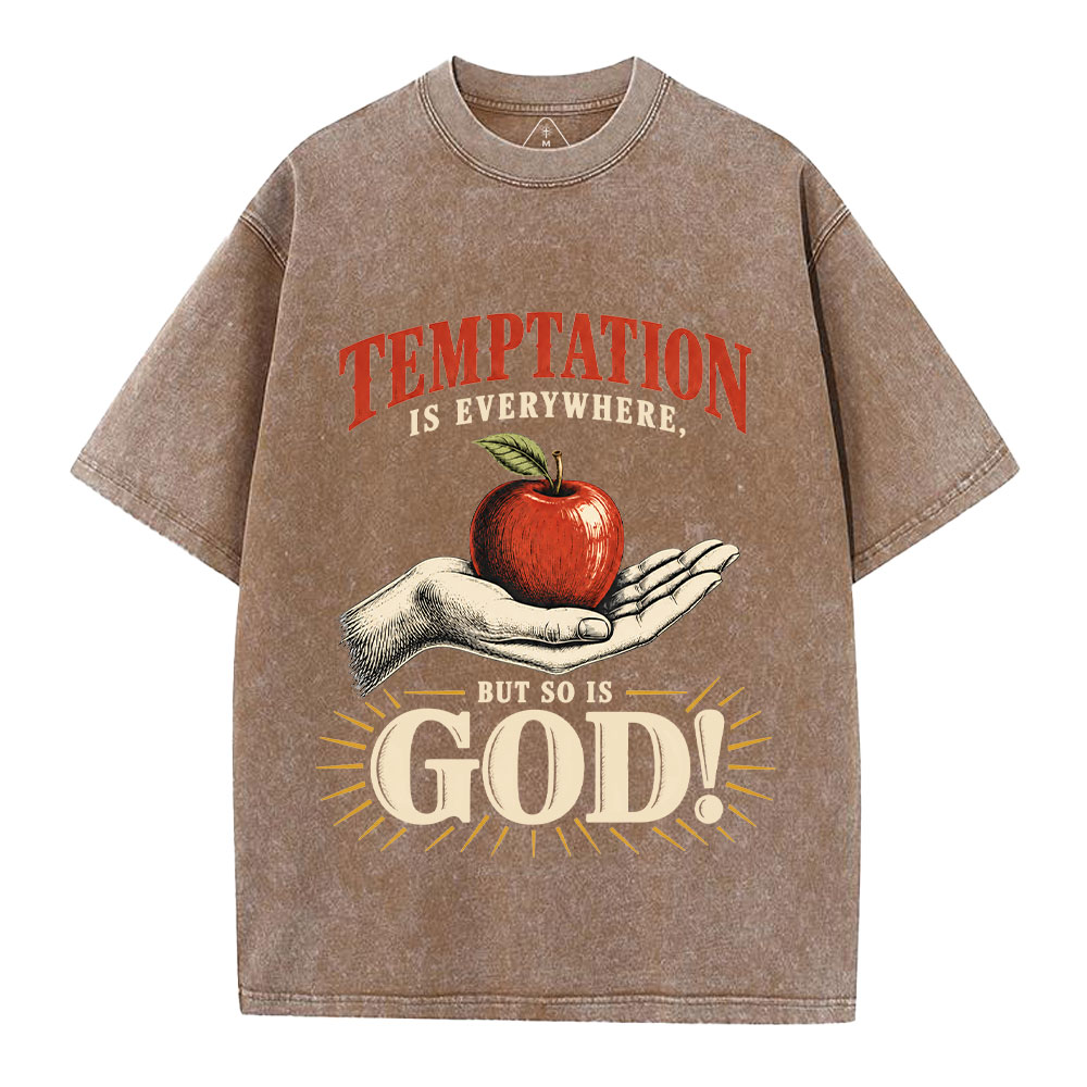 God Is Everywhere Christian Washed T-Shirt
