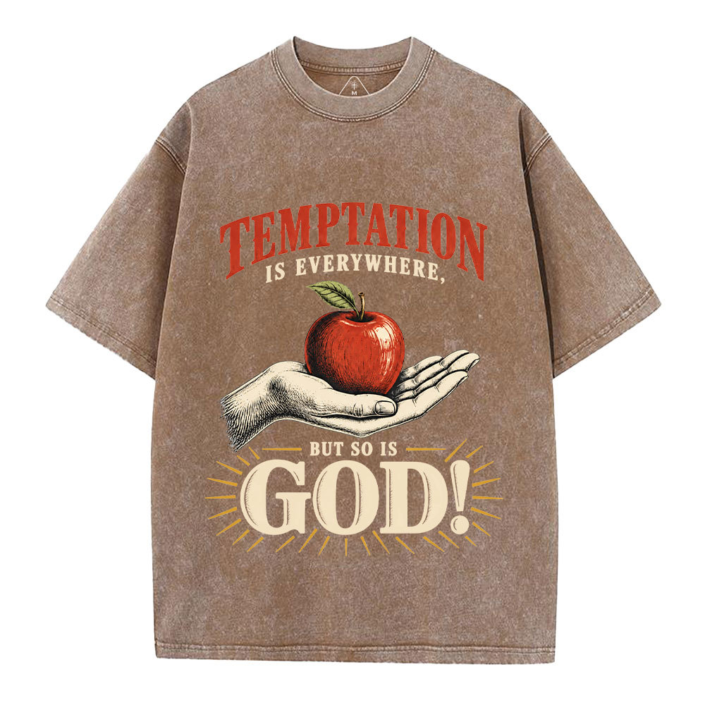 God Is Everywhere Christian Washed T-Shirt