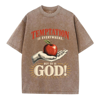 God Is Everywhere Christian Washed T-Shirt