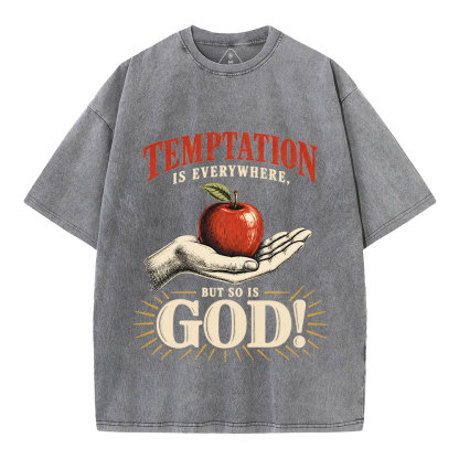 God Is Everywhere Christian Washed T-Shirt