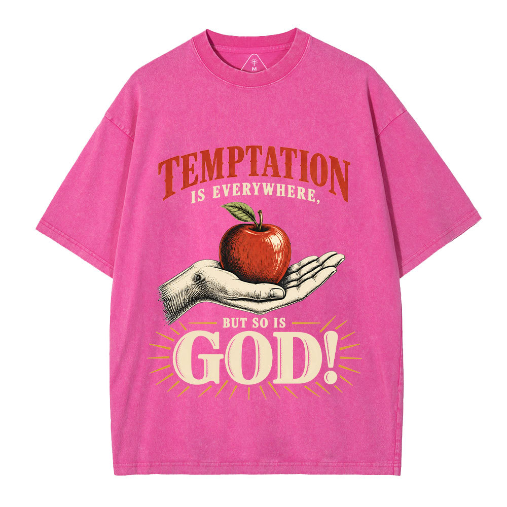 God Is Everywhere Christian Washed T-Shirt