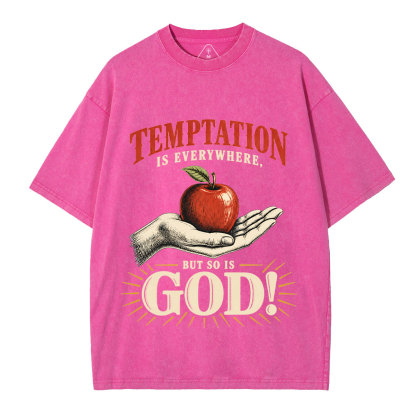 God Is Everywhere Christian Washed T-Shirt
