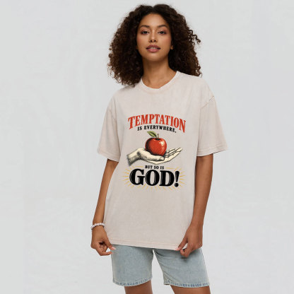God Is Everywhere Christian Washed T-Shirt