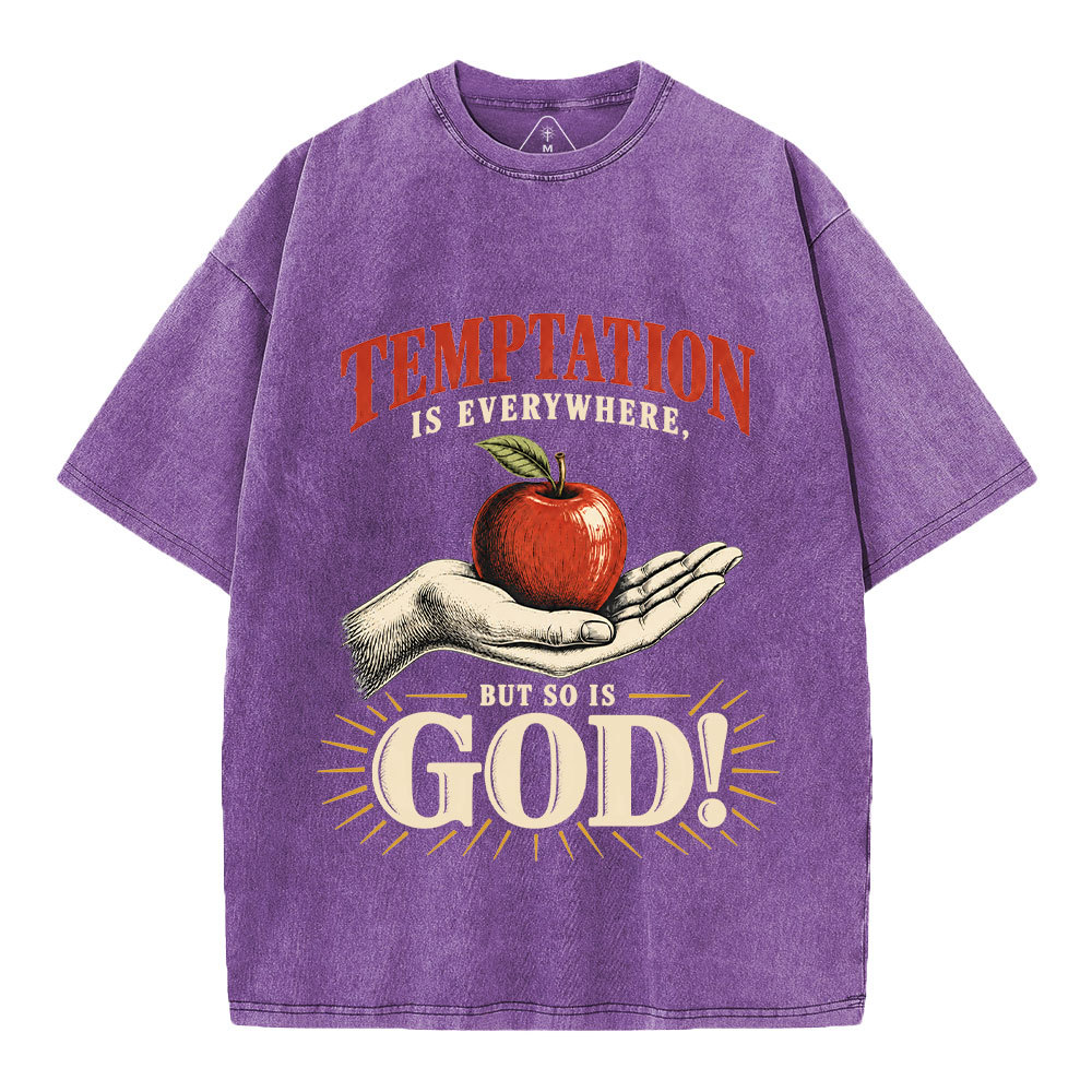 God Is Everywhere Christian Washed T-Shirt
