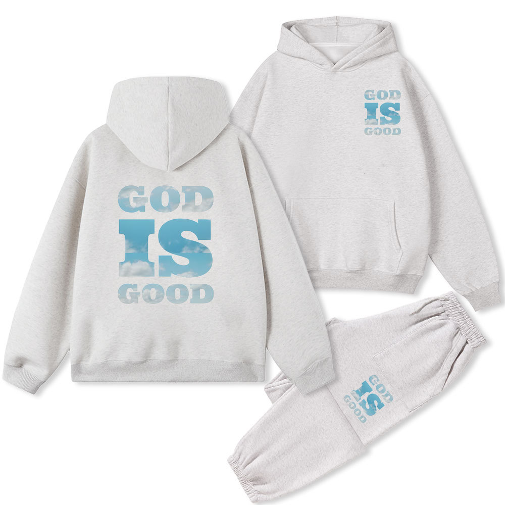 God Is God Christian Fleece Hoodie Set