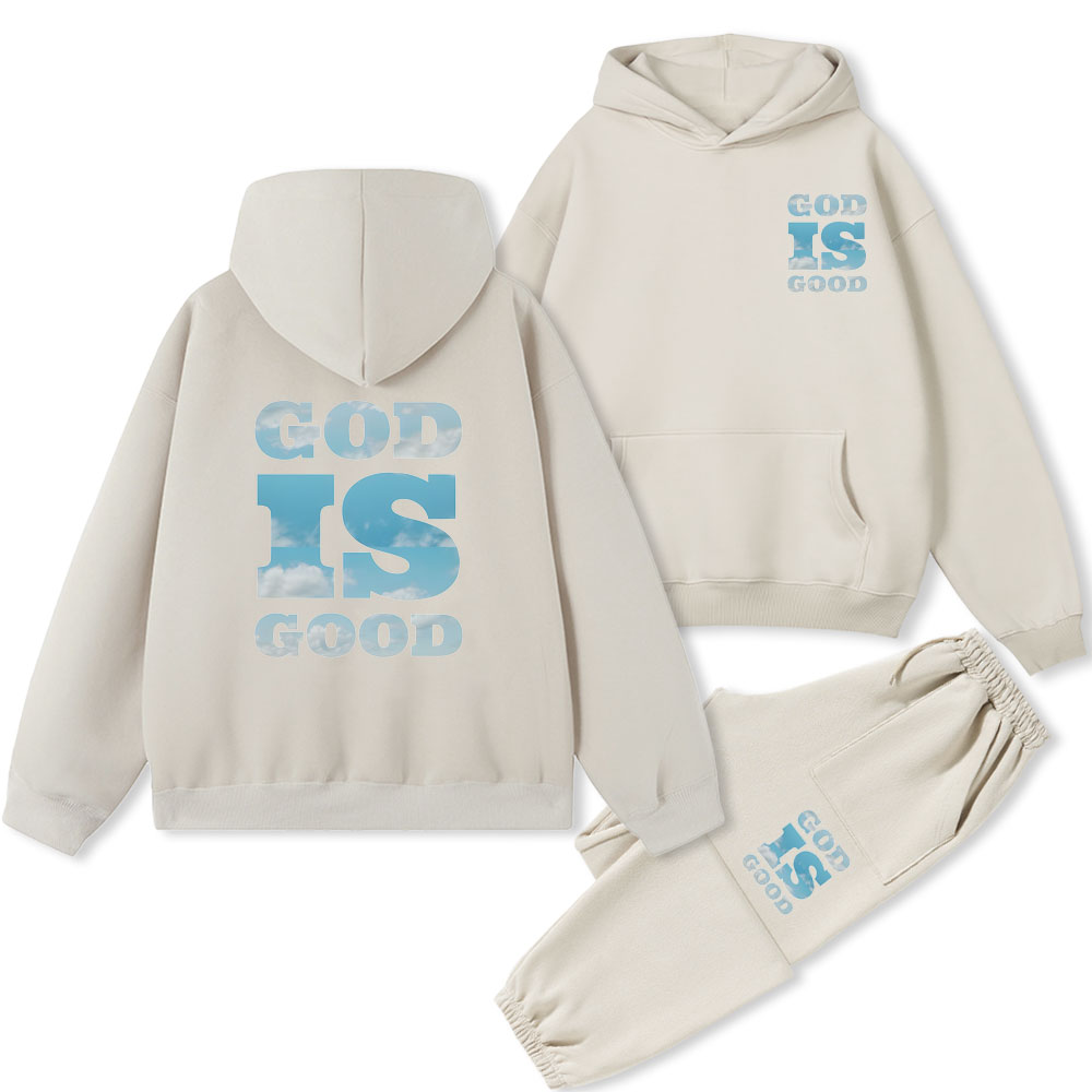 God Is God Christian Fleece Hoodie Set