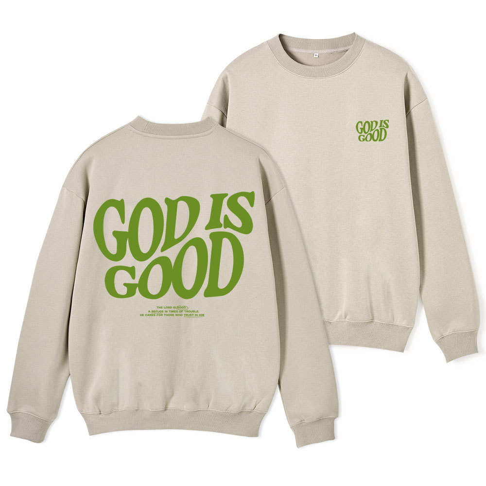 God Is Good Christian Fleece Sweatshirt Sale - GuidingCross