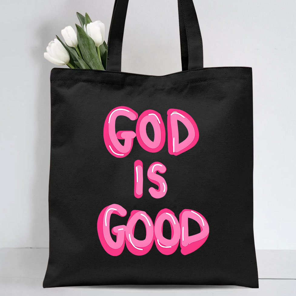 God Is Good Christian Canvas Tote Bag