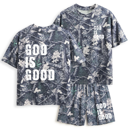 God Is Good All The Time Christian Camo T-Shirt & Shorts