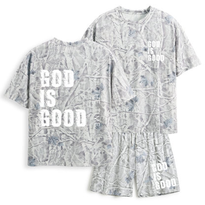 God Is Good All The Time Christian Camo T-Shirt & Shorts