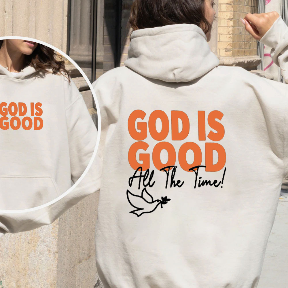 God Is Good All The Time Christian Fleece Hoodie Set