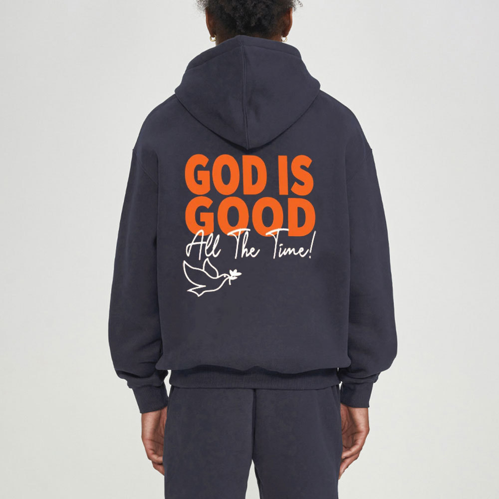 God Is Good All The Time Christian Fleece Hoodie Set