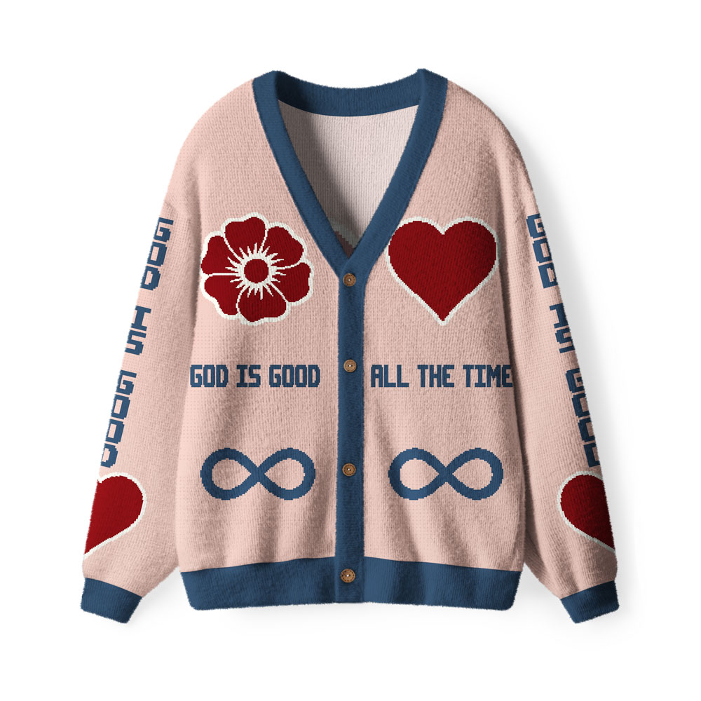God Is Good All The Time Christian Lightweight Cardigan