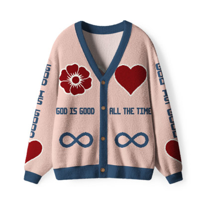 God Is Good All The Time Christian Lightweight Cardigan