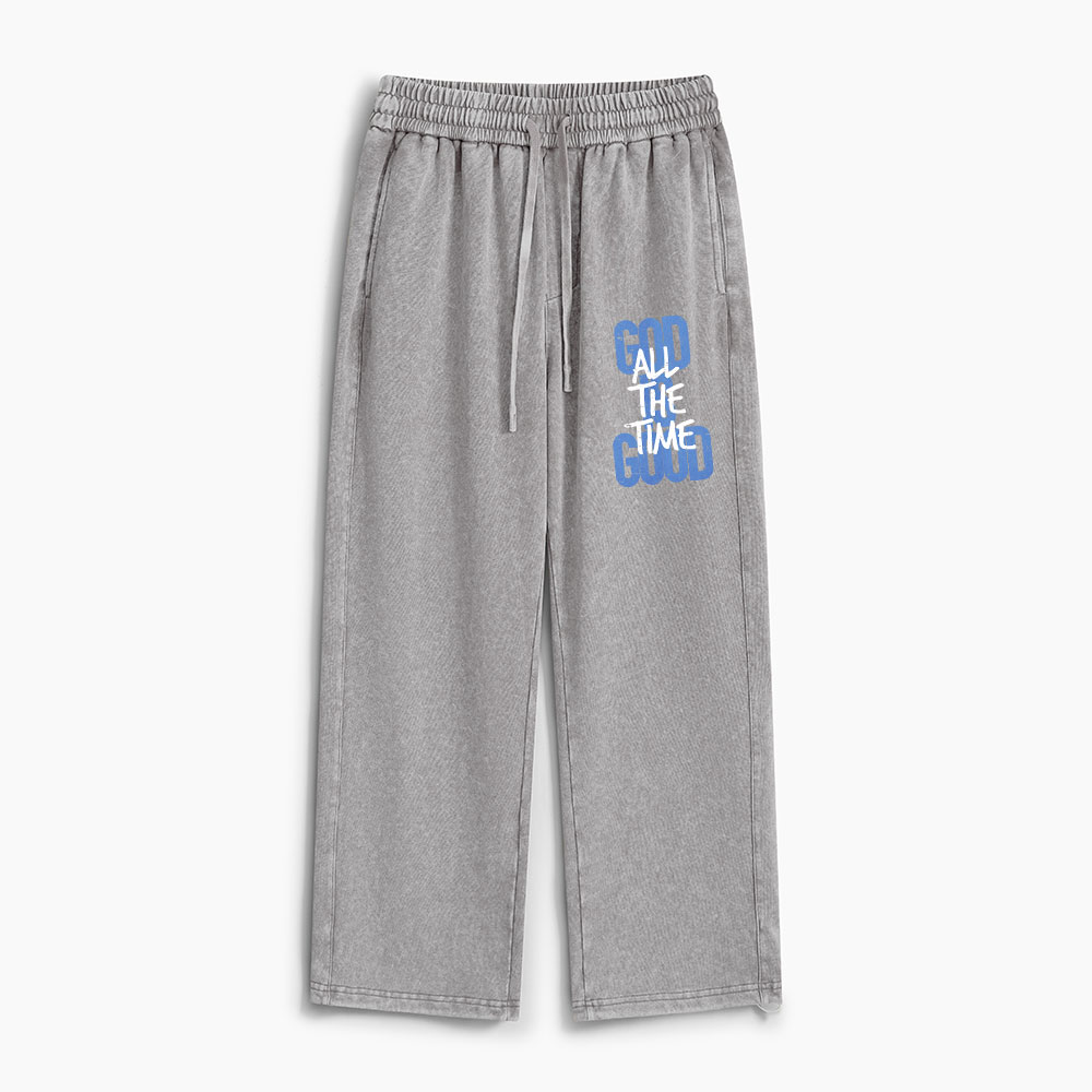 God Is Good All The Time Christian Washed Sweatpants 