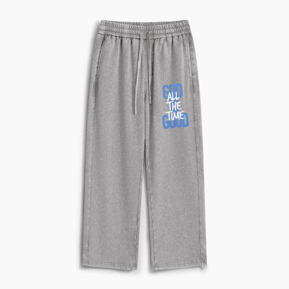 God Is Good All The Time Christian Washed Sweatpants 