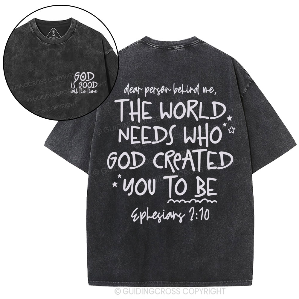 God Is Good All The Time Christian Washed T-Shirt