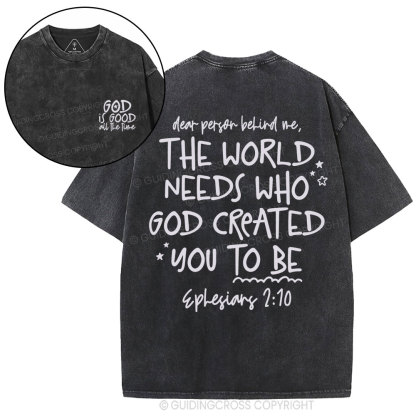 God Is Good All The Time Christian Washed T-Shirt
