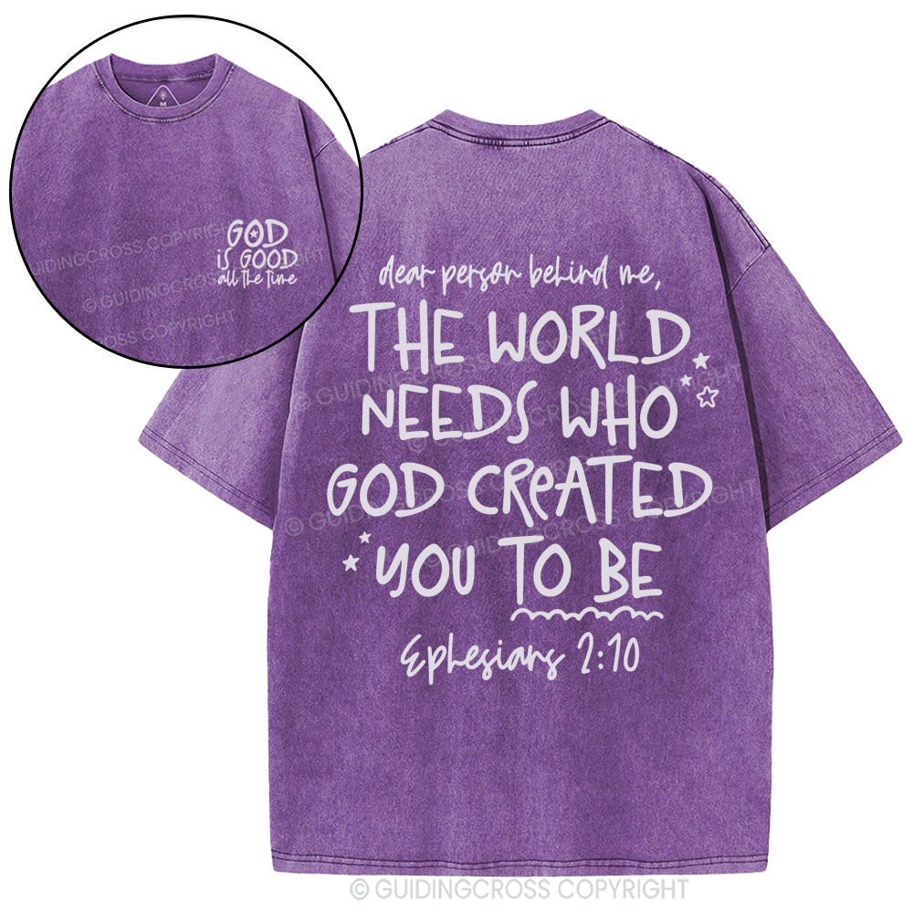 God Is Good All The Time Christian Washed T-Shirt