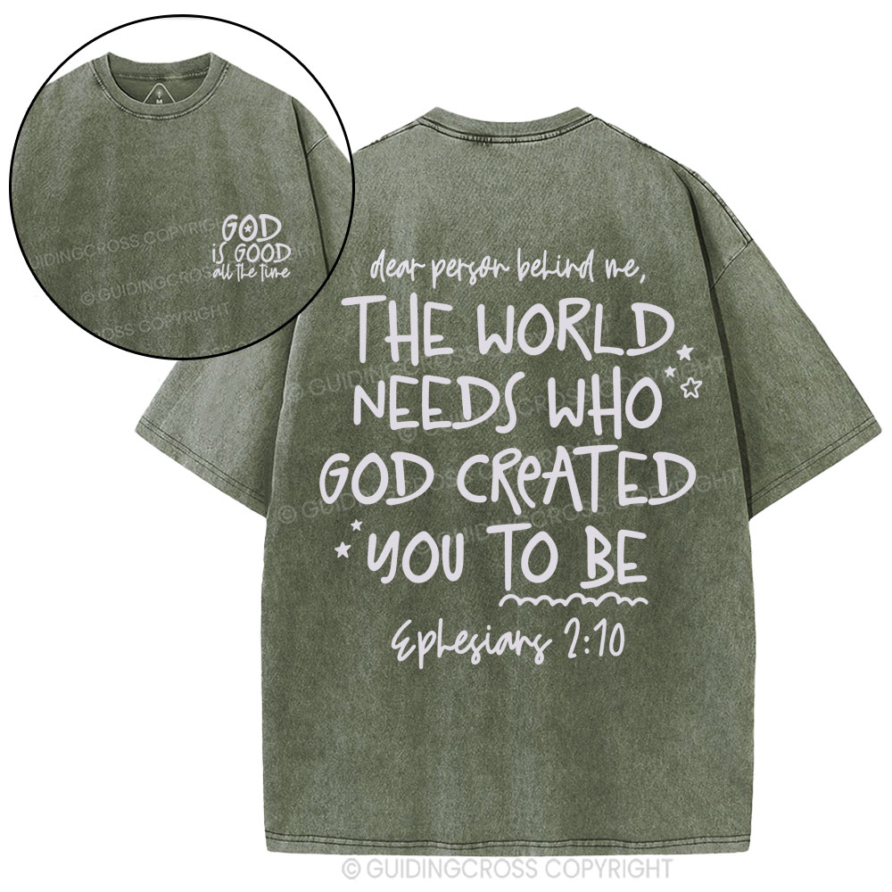 God Is Good All The Time Christian Washed T-Shirt
