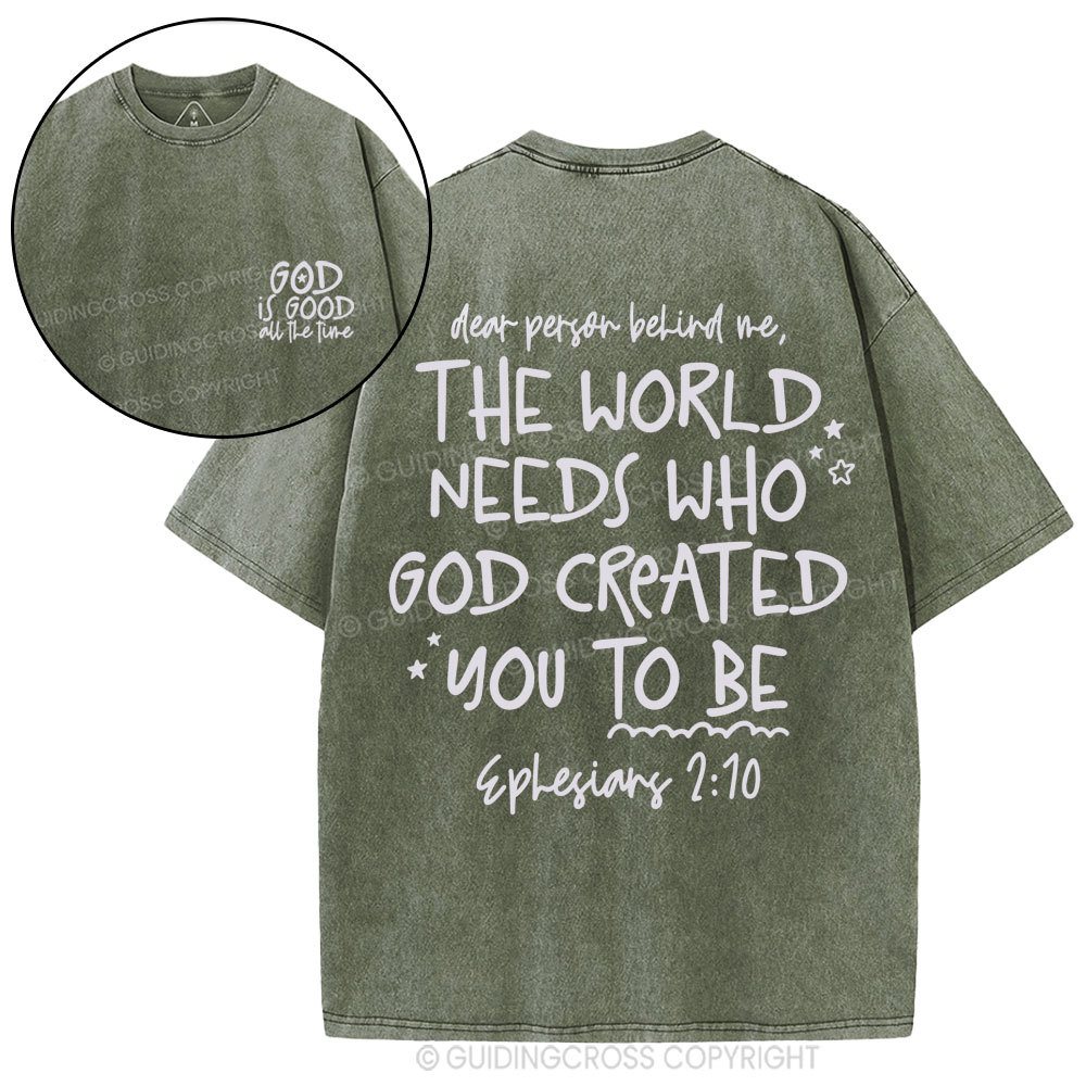 God Is Good All The Time Christian Washed T-Shirt