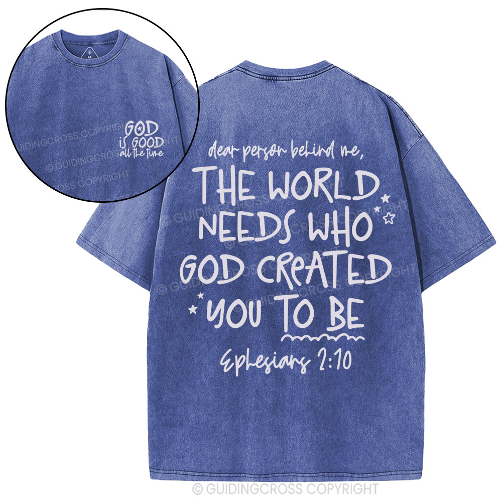 God Is Good All The Time Christian Washed T-Shirt