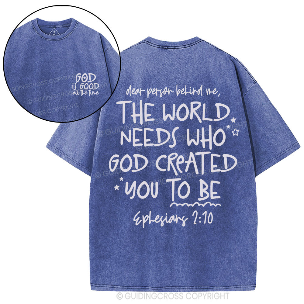 God Is Good All The Time Christian Washed T-Shirt