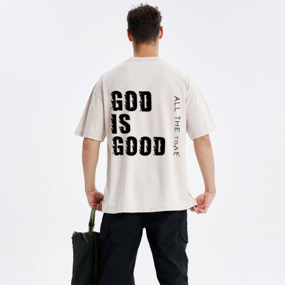 God Is Good All The Time Christian Washed T-Shirt