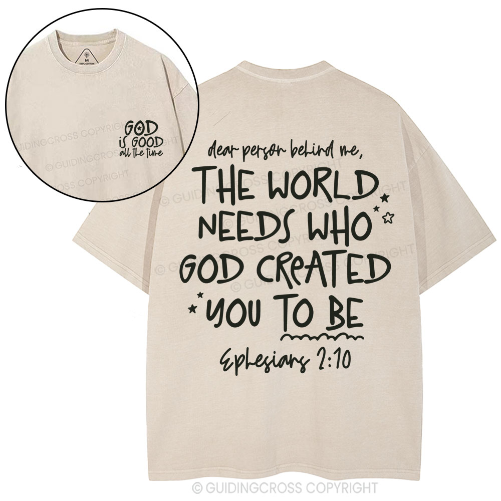 God Is Good All The Time Christian Washed T-Shirt