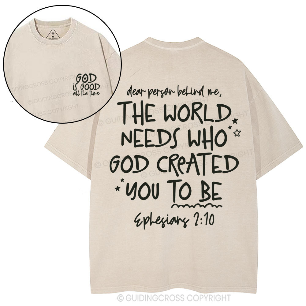 God Is Good All The Time Christian Washed T-Shirt