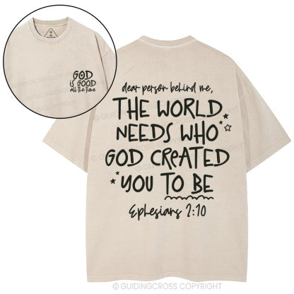 God Is Good All The Time Christian Washed T-Shirt